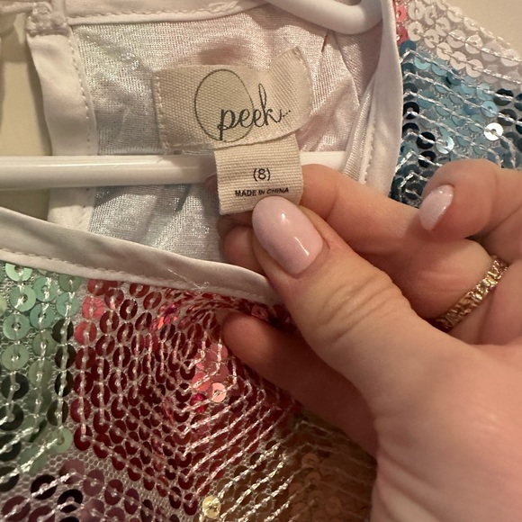 Sequin shift dress with keyhole back closure - Picture 3 of 3